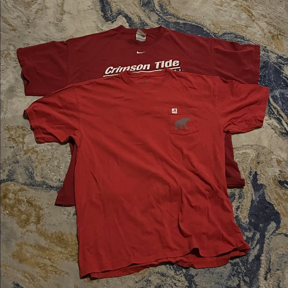 Red Cotton Alabama T-shirts Nike and Tuskwear